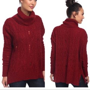 Free People Cable Knit Pullover